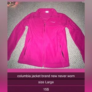 Pink Columbia zip up